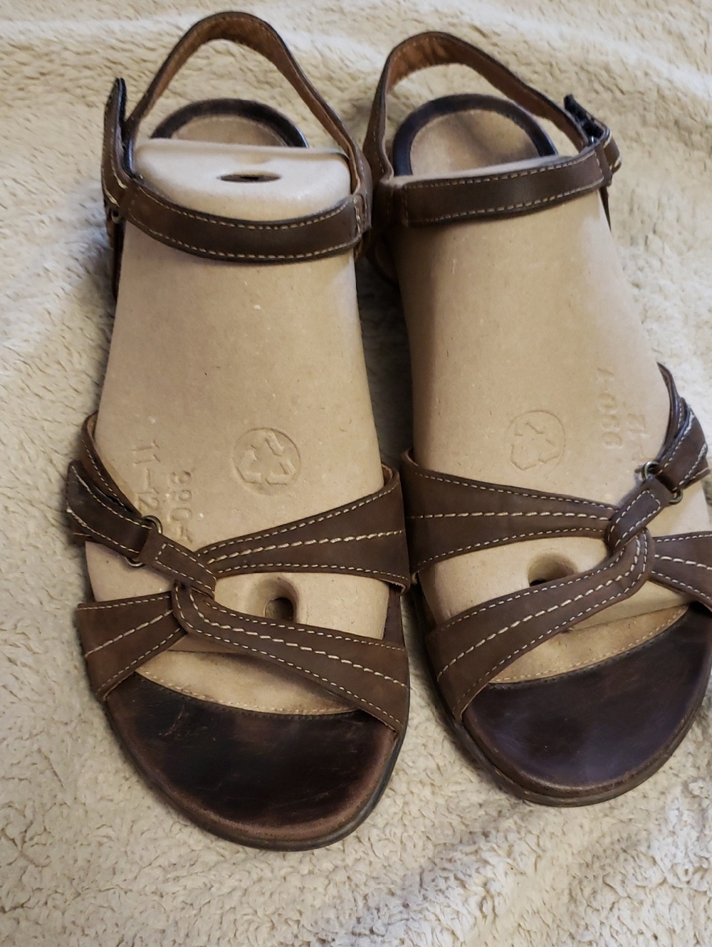 Dansko Brown Leather Strappy Slingback Sandals